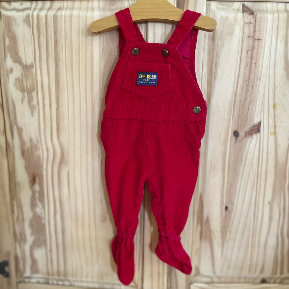 Vintage osh kosh footsie overalls